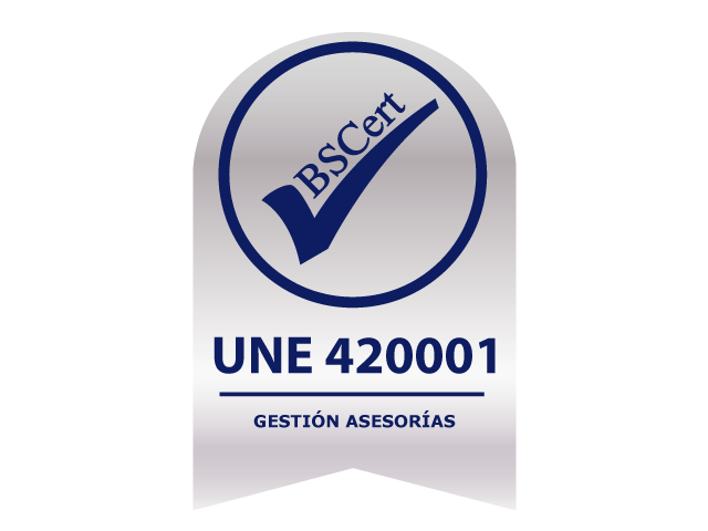 Medalla empresa certificada UNE 420001